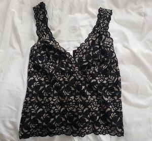 WHBM Black Lace Tank